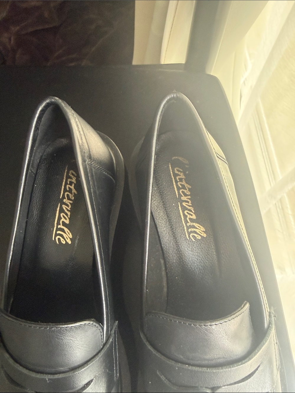 L'INTERVALLE Black Platform Penny Loafers - Picture 6 of 6